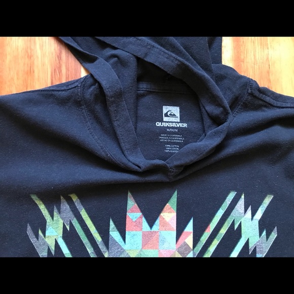 Quicksilver Hoodie Pullover Men’s Medium Black - Picture 3 of 8